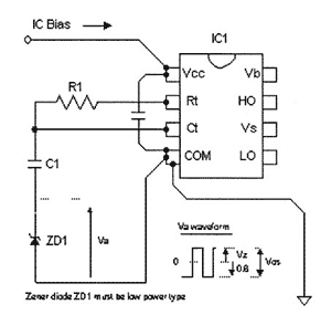 ���������� �������� ����� ������������� Vcc